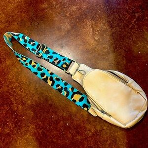 Beige Cross body purse